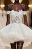 Mini Tulle Lace Short Evening Prom Dress, Homecoming Dress