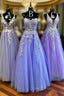 2025 New Style Tulle Long Evening Prom Dress with Appliques
