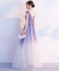 Unique Tulle Long Prom Dress Tulle Long Evening Dress