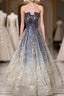 Unique Tulle Lace Long Evening Prom Dress, Tulle Lace Formal Dress, 2