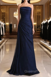 Evening Prom Dress A Line Elegant Chiffon With Ruffles Long Evening Dress