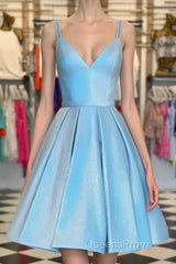 Double Straps A-line Short Homecoming Dress