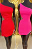One-Shoulder Beaded Cutout Short Party Dress