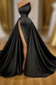 Sexy Black Beadings Evening Prom Dress Long With Split On Sale