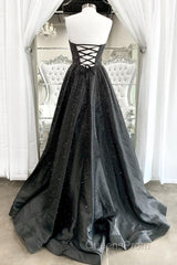 Strapless Red A-line Stunning Long Evening Prom Gown