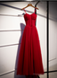 Spaghetti Straps Prom Dress, Newest Prom Dress, Chiffon Prom Dress, A Line Prom Dr Long Prom Dress, Evening Dress