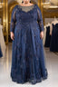 Half sleeves Sequined Elegant Lace Mother of The Bride Dress