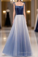 Spaghetti Straps Lace Up Floor Length Modest Evening Dress Party Evening Prom Dress