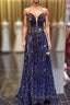 Chic Long Strapless Sparkly Tight Evening Prom Dress Formal Party Dress