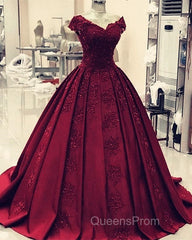 ball gown satin lace v neck Evening Prom Dress
