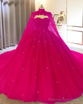 Tulle Ball Gown Quinceanera Dresses, With Cape