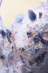 Purple V Neck A Line Homecoming Dress