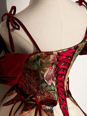 A line champagne long Evening Prom Dress, champagne tulle formal evening Dress