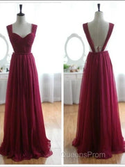 A-Line Chiffon Evening Prom Dress Bridesmaid Dress