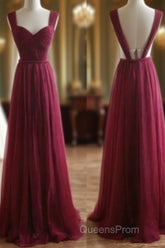 A-Line Chiffon Evening Prom Dress Bridesmaid Dress