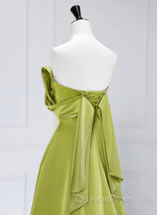A-Line Green Long Formal Dress Evening Prom Dress, Green Floor Length Party Dress
