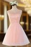 A-line Homecoming Dress Scoop Short/Mini Evening Prom Dress Juniors Homecoming Dress