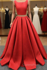 A Line One-Piece Jewel Open Back Long Evening Prom Dress