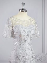 A-Line/Princess Bateau Floor-Length Tulle Mother of the Bride Dress With Ruffles