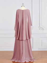 A-Line/Princess V-neck Floor-Length Chiffon Mother of the Bride Dress