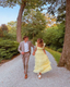 A-Line Square Yellow Tiered Long Classy Prom Dress Princess Tulle Classy Evening Dress