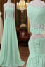 A Line Sweetheart Neck Floor Length Green Evening Prom Dress, Long Formal / Bridesmaid Dress