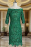 Amazing Short Evening Dress 3/4 Sleeves Mother of the Bride Dress Evening Dress