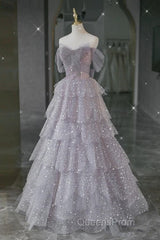 Ball Gown Off The Shoulder Tulle Evening Prom Dress Evening Dress