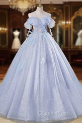 Ball-Gown Tulle Sweetheart Floor-Length Pearls Butterflies Quinceanera Dress with Appliqued