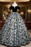 Black A-Line Satin Long Evening Prom Dress, Black Long Evening Dress