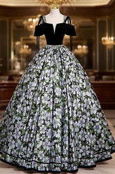 Black A-Line Satin Long Evening Prom Dress, Black Long Evening Dress