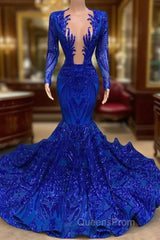 Black Girl Evening Prom Dress Mermaid Long Evening Prom Dress