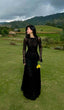 Black Lace Sexy A Line Long Sleeve Classy Evening Dress Classy Prom Dress Classy Gown