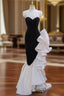 Black Mermaid Sequins Sweetheart Evening Prom Dress