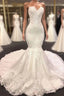 Luxury Sweetheart Appliques Mermaid Wedding Dress
