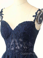 Burgundy A-Line Tulle Lace Short Evening Prom Dress, Cute Burgundy Homecoming Dress