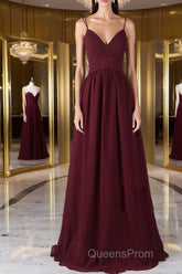 Burgundy tulle lace long Evening Prom Dress burgundy lace evening Dress