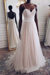 Champagne tulle sweetheart lace long Evening Prom Dress tulle formal Dress
