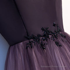 Charming Gradient Tulle Straps Long Party Dress,A-line Prom Dress