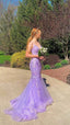 Charming Mermaid Lace Prom Dress Long Prom Dresses