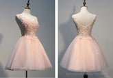 Charming Pearl Pink Tulle Formal Dress , Lovely Homecoming Dresses
