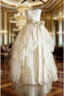 Cheap Ivory Lace Ball Gown Wedding Dress, Wedding Evening Prom Gowns, Bridal Dress, Bridal Gowns