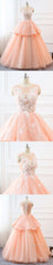 Chic A-Line Scoop Long Evening Prom Dress Lace Evening Prom Dress Ball Gowns Evening Dress