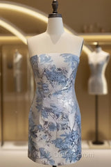 Chic Strapless Short Homecoming Dress