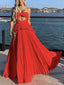 Chiffon Classy Prom Dress Spaghetti Strap Floor Length Sleeveless Classy Evening Dress