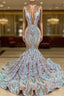 Classic Mermaid Lace Floor-Length Evening Prom Dress On Sale