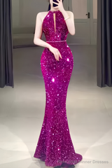 Classic Mermaid Sequin Prom Dresses Long Prom Dress