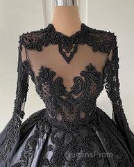 Custom Black African Wedding Gown, Satin Black Wedding Dress, African Evening Evening Prom Dress