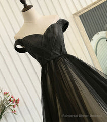 Custom Made Tulle Off Shoulder Long Prom Dress, Evening Dress