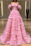 Customize Pink Evening Prom Dress